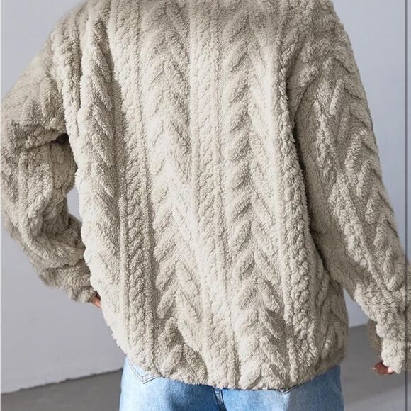 Oversized winter fleece jacket - Picture 4 of 5